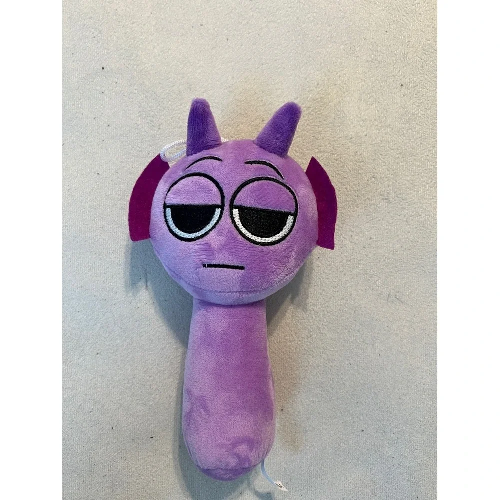 Sprunki Durple Purple Character Plush Toy Embroidered Soft Stuffed Animal